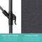 Best Choice Products 10ft Offset Hanging Outdoor Market Patio Umbrella w/ Easy Tilt Adjustment